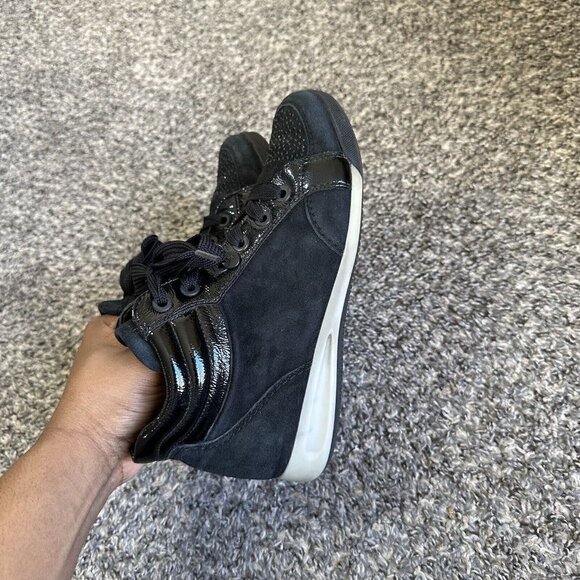 ARA REVA High Top Sneakers Boots Black Leather Side Zip Comfort Shoe UK 3.5 US 6 - Picture 3 of 10